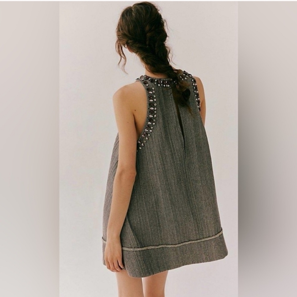 Free People Your A Gem Mini Dress NWOT - Picture 3 of 15